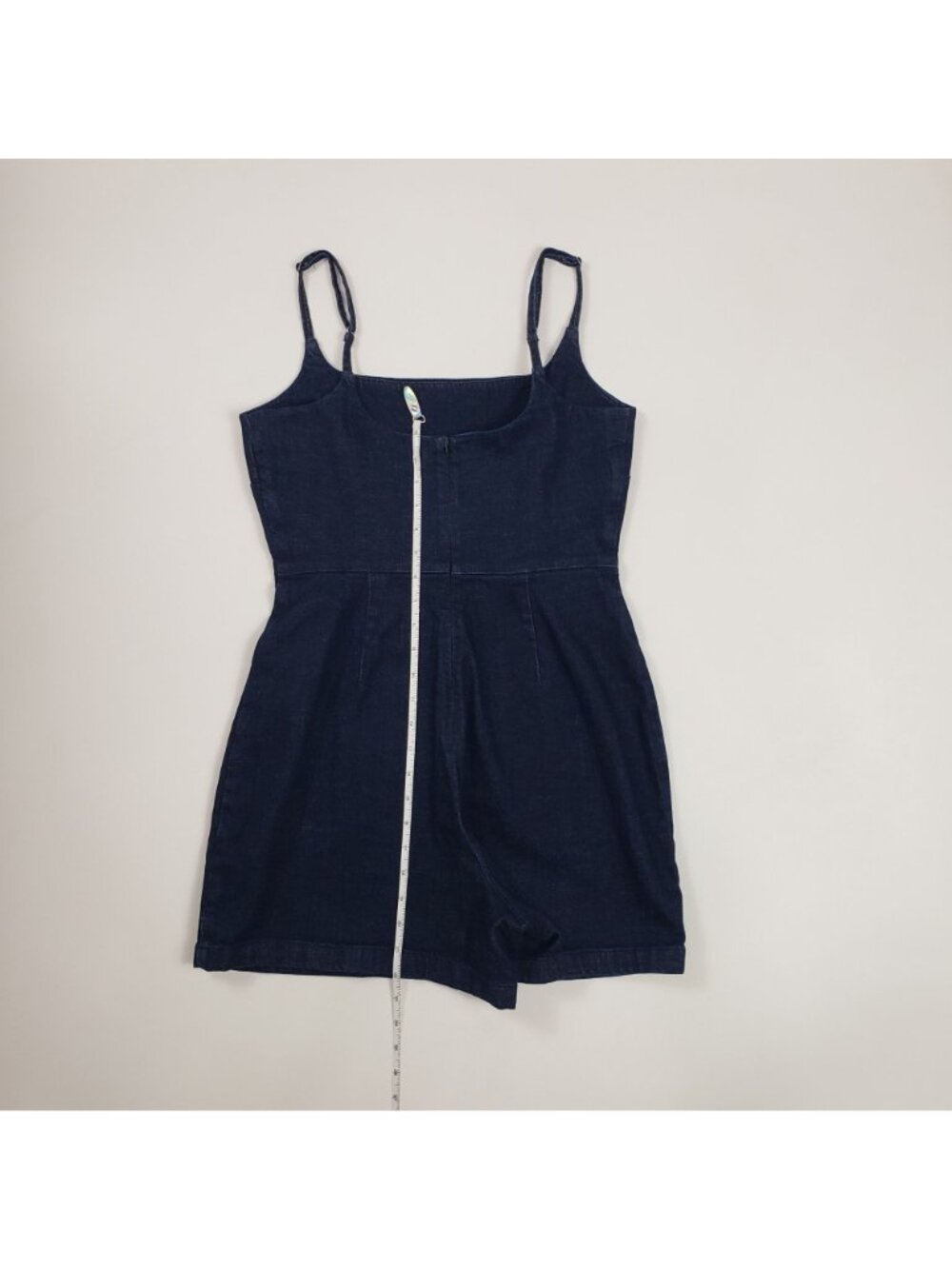 Madewell Denim Squareneck Romper Women’s Size 4 Briant Wash Dark Blue NWT - Picture 9 of 16